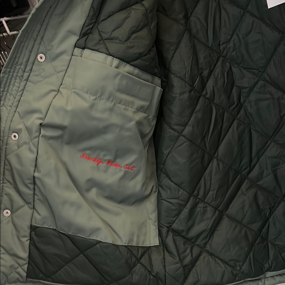 NWT Robert Graham Olive Quilted Men's Puffer Jacket - Picture 6 of 10